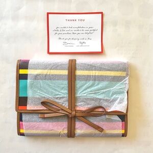 Stella and Dot Bring It multistripe colorful jewelry travel envelope organizer